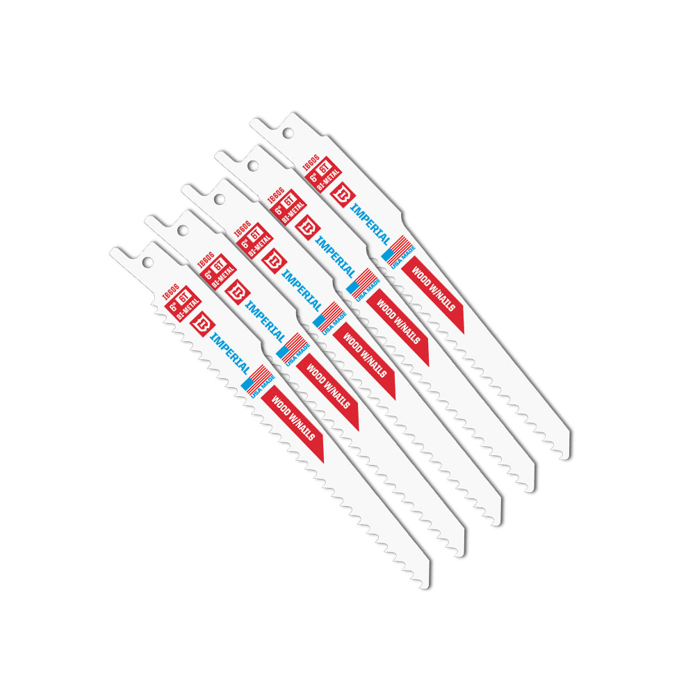 Imperial Blades - Bajonettsagblad Tre og spiker 6TPI 15cm 5pk IB606-5