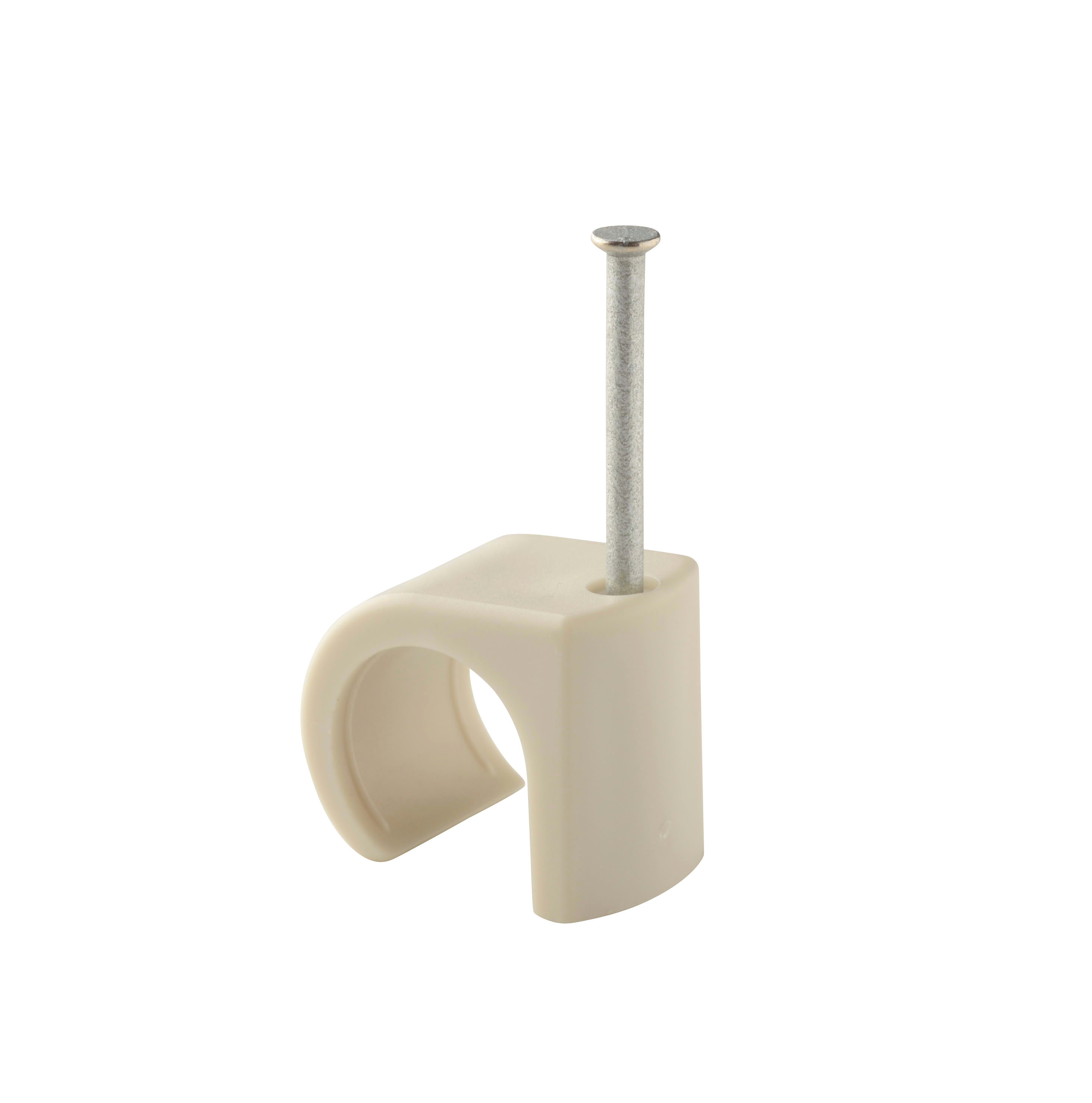 Castor - Plastklips m/spiker C 14-20 Grå for feste av rund kabel