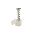Castor - Plastklips m/skrue SC 7-10 Hvit for feste av rund kabel