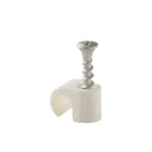Castor - Plastklips m/skrue SC 10-14 Hvit for feste av rund kabel