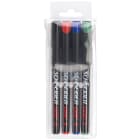 Lyra - TUSJ PERMANENT MARKER S 4PK SPRIT TUSJER SMAL 4 PAK 0,4MM