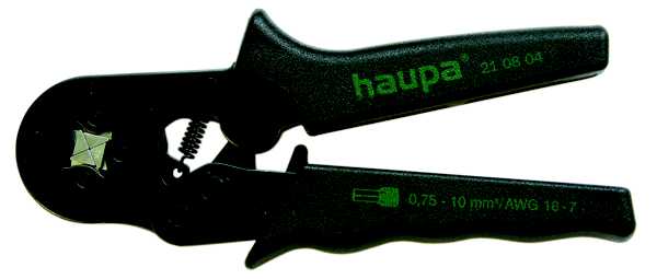 Haupa - Krympetang firkant 0,08-10,0mm²