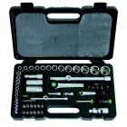 Haupa - Pipenøkkelsett 1/2" og 1/4" med bits