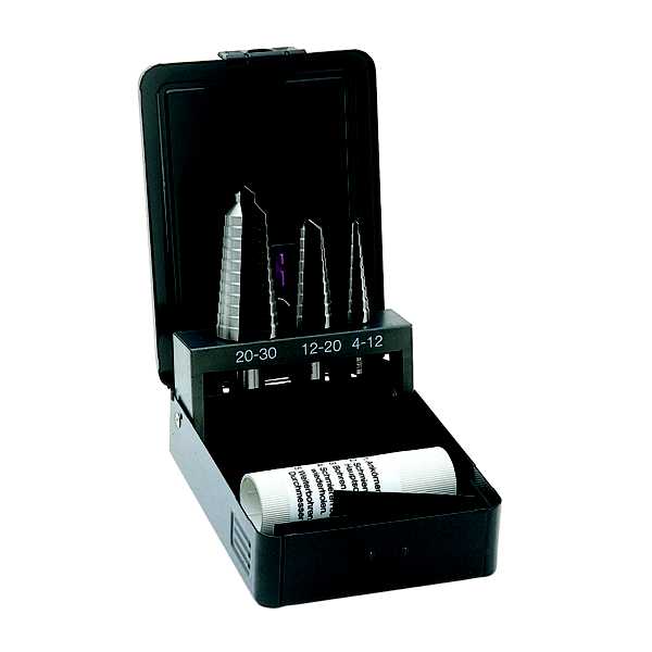 Haupa - Stegbor sett 3bor Ø4-12, 12-20, 20-30mm