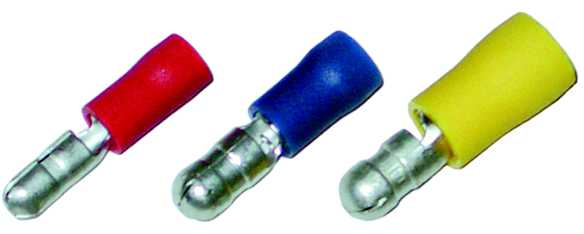 Haupa - Isolert rundstift 1,5-2,5mm² , han, blå