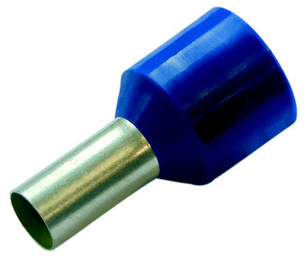Haupa - Endehylse for dobbeltisolert kabel 10x12mm, rød