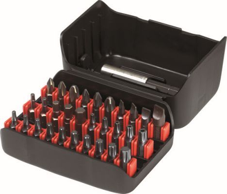 PB SWISS TOOLS - Bitssett 30 div bits L25mm med bitsholder med magnet
