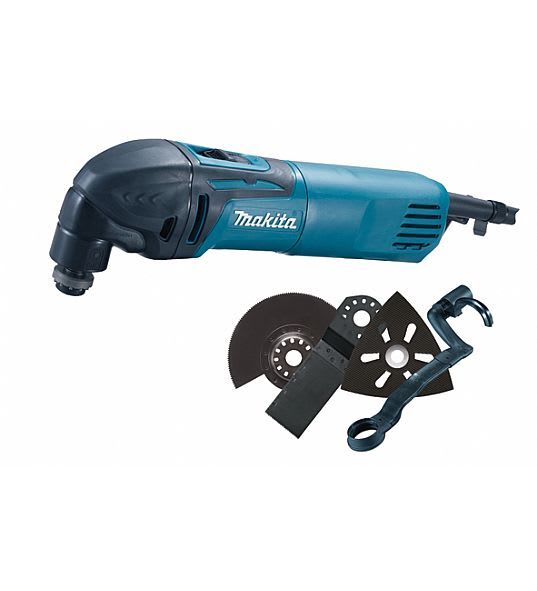 Makita - Multikutter m/ 4 deler 320W Multiverktøy Inkl. 4 kniver