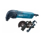Makita - Multikutter m/ 4 deler 320W Multiverktøy Inkl. 4 kniver