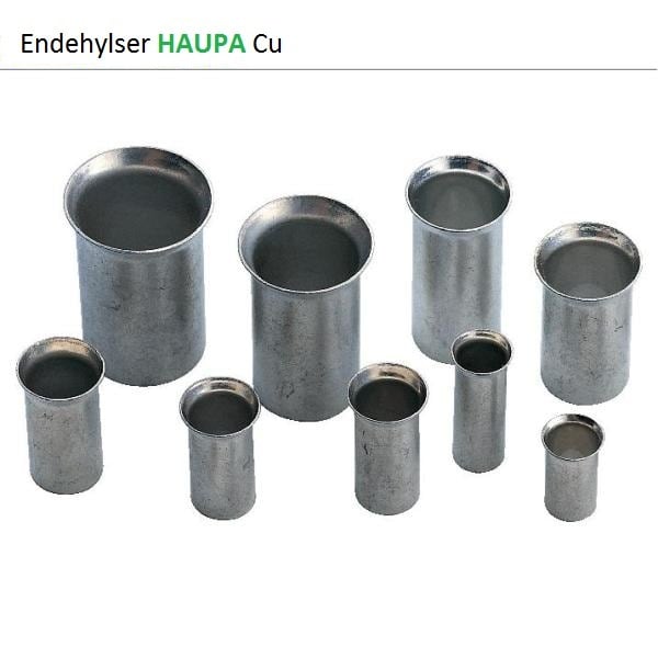 Haupa - Uisolerte endehylser 0,34x5mm
