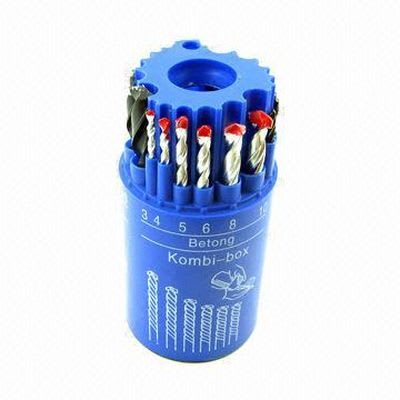 Haupa - Borsett kombiboks mur tre stål 3-10mm
