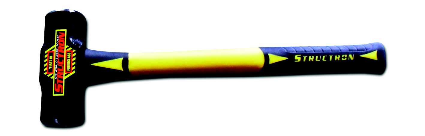 Structron - Sleggehammer 1kg, med softgrip og glassfiberskaft