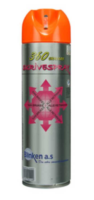 Blinken - Merke/skrivespray 360° 500ml