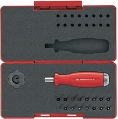PB SWISS TOOLS - Momenttrekker 1-5Nm, universalsett med bits