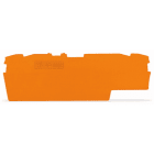 WAGO - Ende- og mellomliggende plate 1 mm tykk, oransje