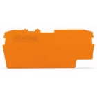 WAGO - Ende- og mellomliggende plate 1 mm tykk, oransje