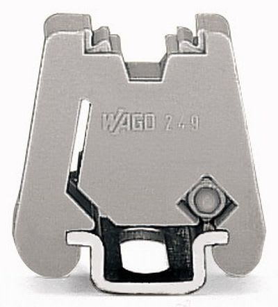 WAGO - Skrueløs endestopp;6 mm bred;for WMB-merker;grå