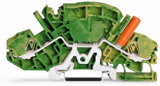 WAGO - 2-leder jordklemme grønn-gul