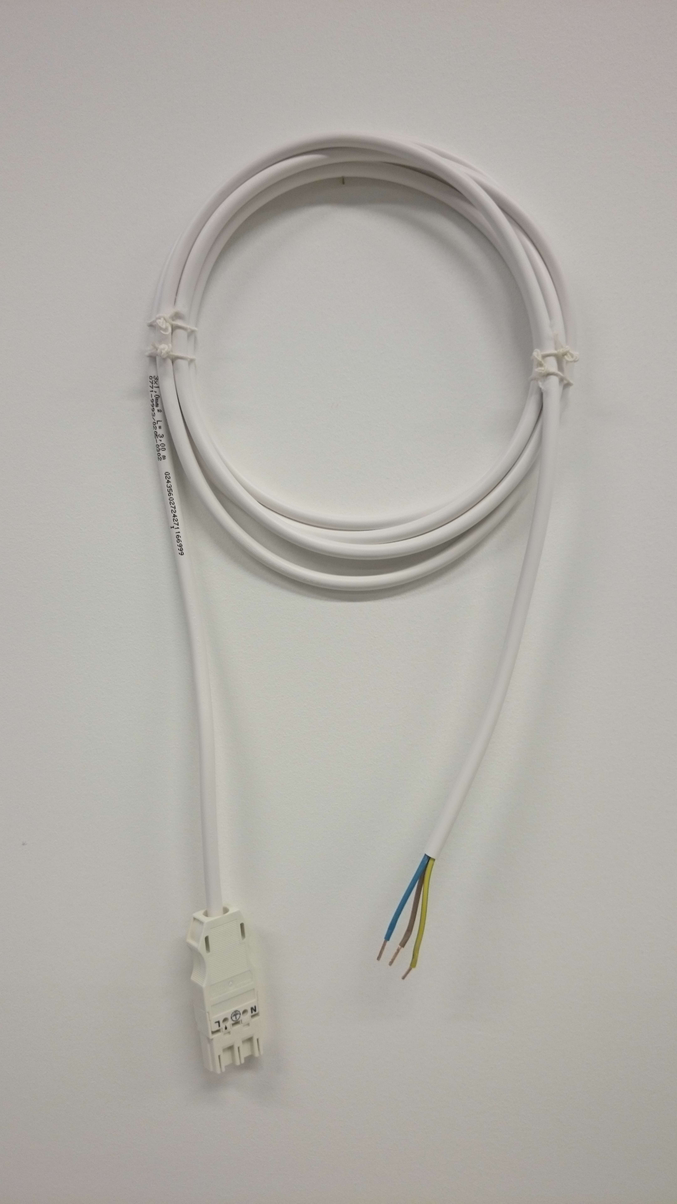WAGO - Kabel 2m Dali avtapnig 1 mm2. Hvit