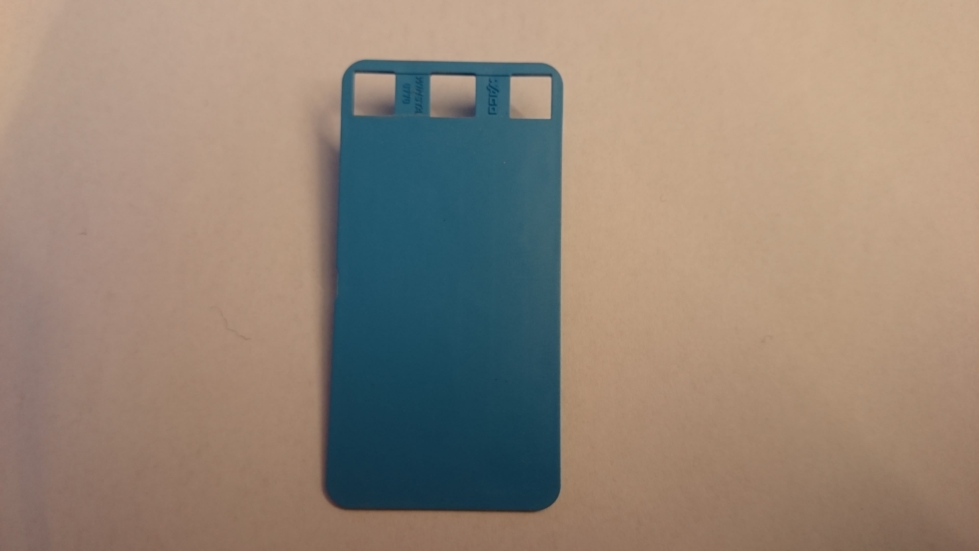 WAGO - Merkekort;plastikk;blå