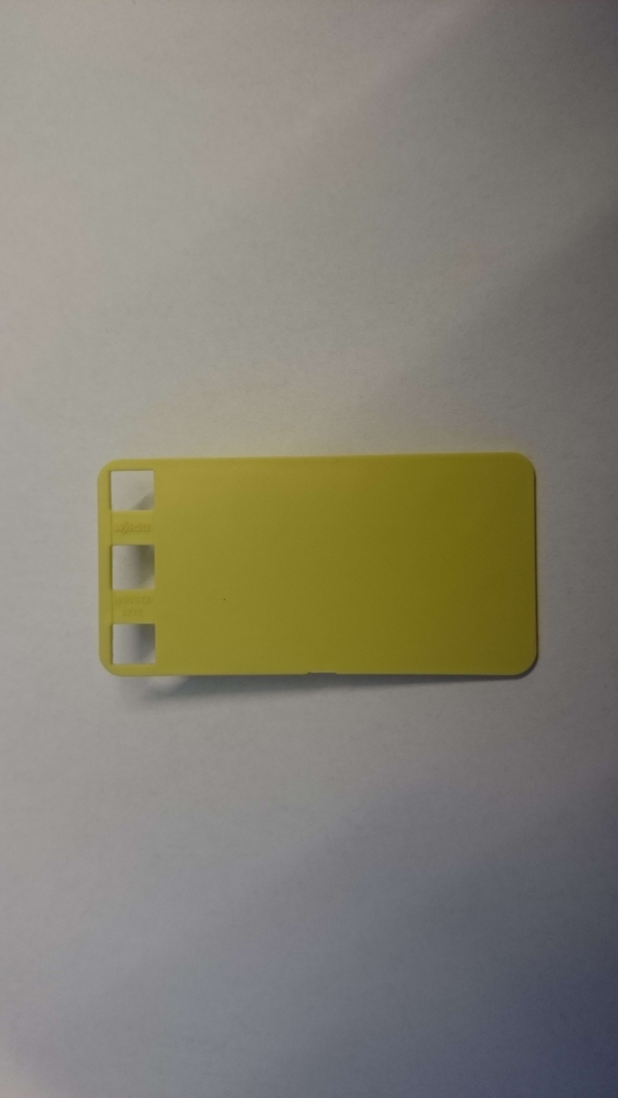 WAGO - Merkekort;plastikk;gul