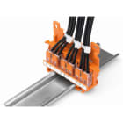 WAGO - DIN-Skinne Holder for WAGO 221, for el.nr 12 219 02, 12 219 03 & 12 219 05