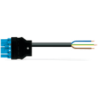 WAGO - forhåndsmontert forbindelsesk Eca Plugg / åpne ender, blå