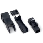 WAGO - Plugg;med strekkavlastningshylse;2-polet;sort