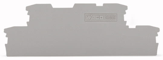 WAGO - Ende- og mellomliggende plate;1 mm tykk;grå