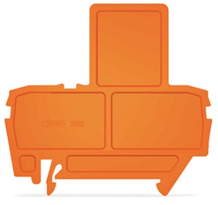 WAGO - Endeplate. 2mm Oransje -