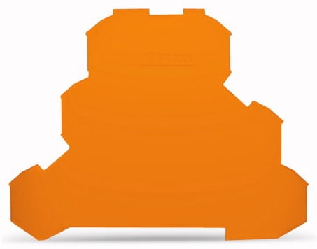 WAGO - ENDE/SKILLEPLATE Oransje