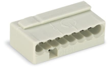 WAGO - MICRO PUSH WIRE®-kopling for fordelingsbokser;for massive ledere;maks 0,8 mm Ø;lysegrå