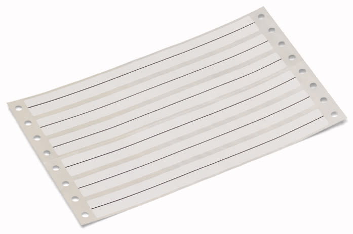 WAGO - Merkelister;permanent lim;hvit