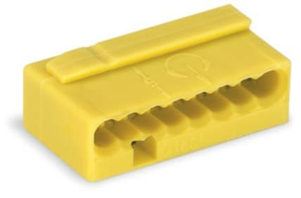 WAGO - MICRO PUSH WIRE®-kopling for fordelingsbokser;for massive ledere;maks 0,8 mm Ø;gul
