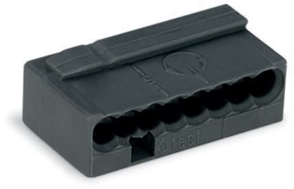 WAGO - MICRO PUSH WIRE®-kopling for fordelingsbokser;for massive ledere;maks 0,8 mm Ø;mørkegrå