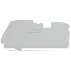 WAGO - Ende- og mellomliggende plate;1 mm tykk;grå
