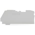 WAGO - Ende- og mellomliggende plate;1 mm tykk;grå