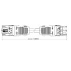 WAGO - Kabel 3x1,5 1,5m Winsta Sokke
