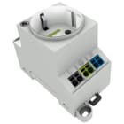 WAGO - uttaksstikk med skapmontering for DIN-skinne- og skruemonte