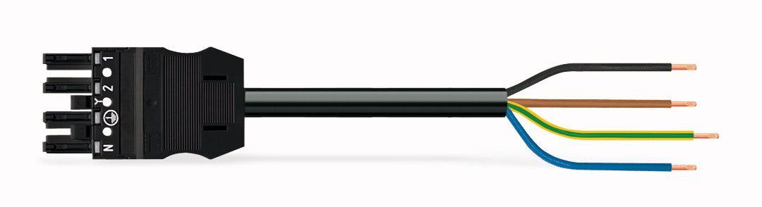 WAGO - Kabel 1m 4x1,5 Sokkel/Åpen Sv -