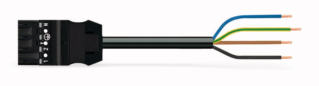 WAGO - Kabel 1m 4x1,5 Plugg/Åpen Sv -