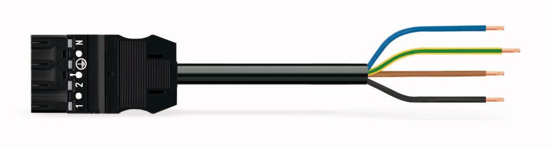 WAGO - Kabel 2m 4x1,5 Plugg/Åpen Sv -