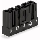 WAGO - Printkort Plugg Vert. 5p Svart -