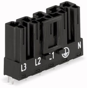 WAGO - Printkort Plugg Vert. 5p Grå -