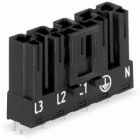 WAGO - Printkort Plugg Vert. 5p Grå -