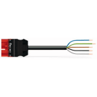 WAGO - Kabel 5m 5x1,5 Rød-Plugg/Åpen -