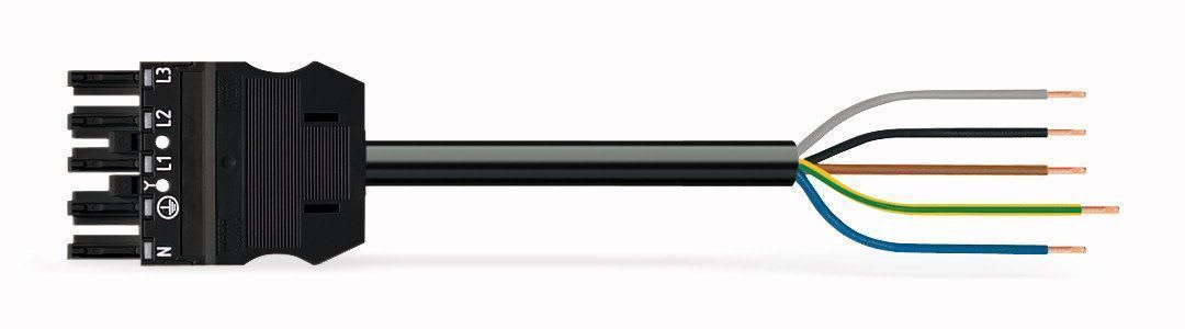 WAGO - Kabel 5m 5x2,5 Sokkel/Åpen Sv -