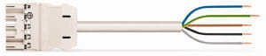 WAGO - Kabel 2m 5x2,5 Plugg/Åpen Hvit -