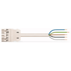 WAGO - Kabel 3m 5x2,5 Plugg/Åpen Hvit -