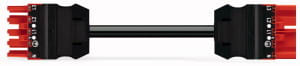 WAGO - Kabel 3m 5x2,5 Rød-Sokkel/Plug -